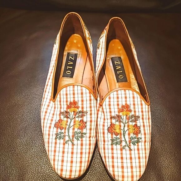 ZALO Plaid Flat Loafers Size 10 N - Picture 1 of 7
